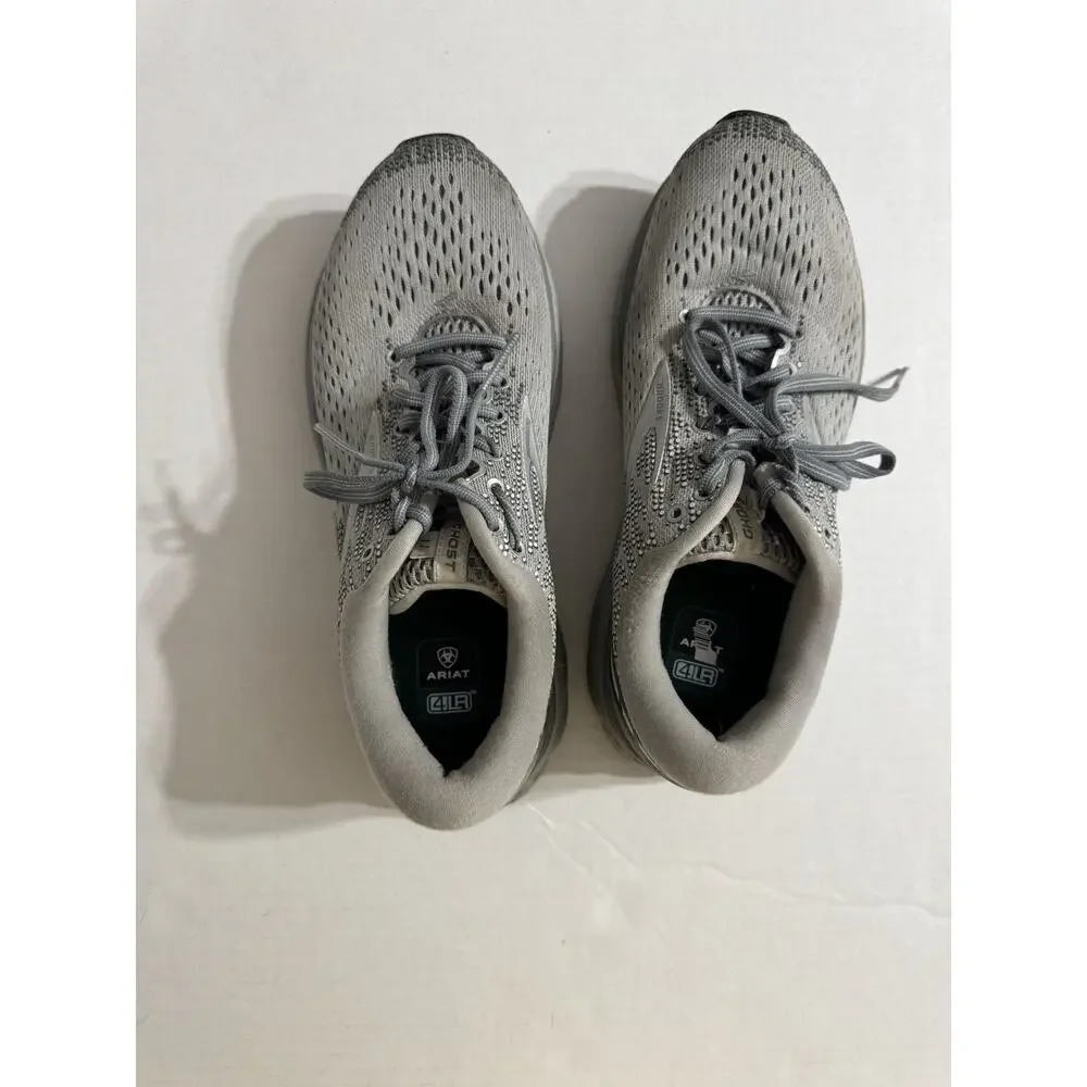 Brooks Gray Ghost 11 Lace Up Athletic Running Sneaker Women’s 8.5